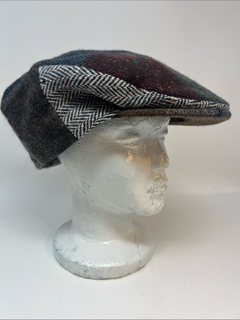 Patchwork Wool Flat Jonathan Richard Ireland Cap